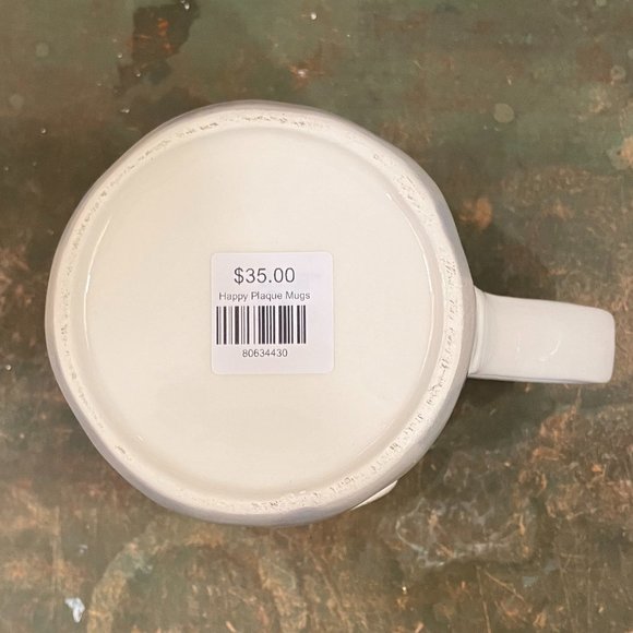 Mud Pie My Happy Place 16oz Ceramic Mug. NWT - Picture 6 of 6